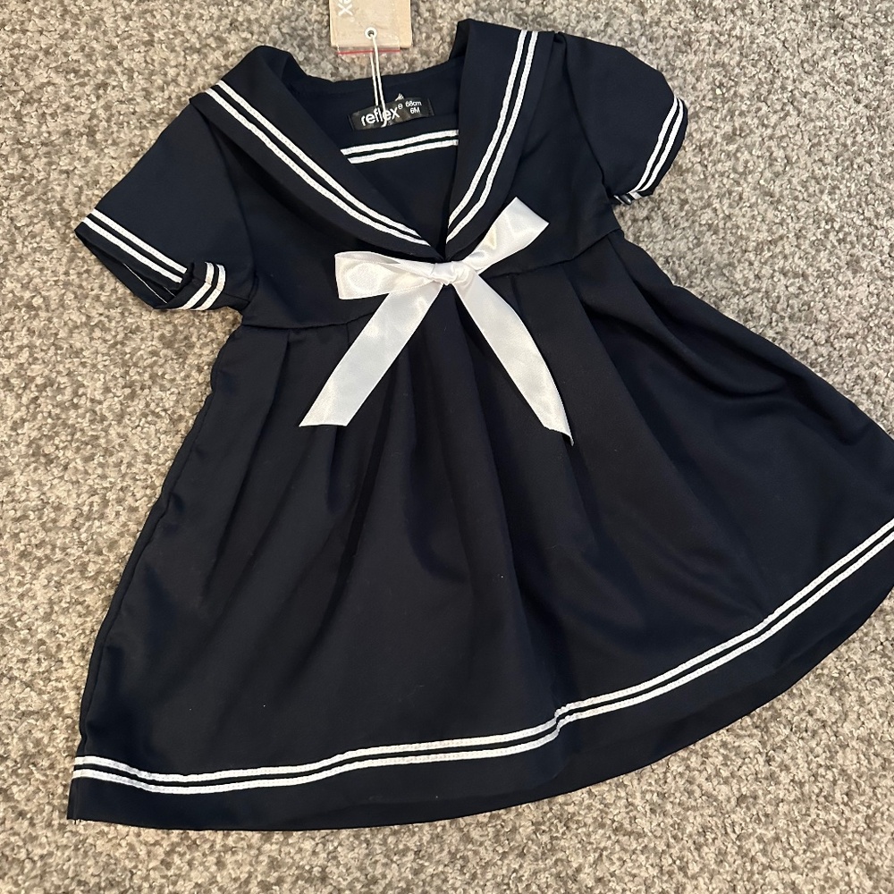 Navy sailor girl dress